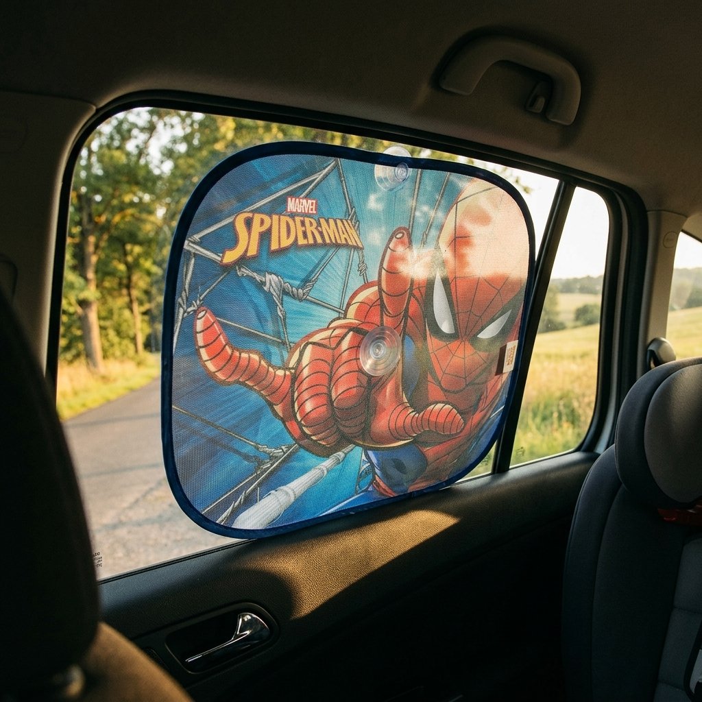 TATAWAY Marvel Coppia tendine parasole laterali auto Spiderman Protezione