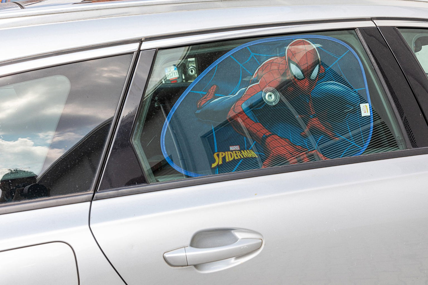 TATAWAY Marvel tendina laterale parasole auto singola a trapezio Spiderman