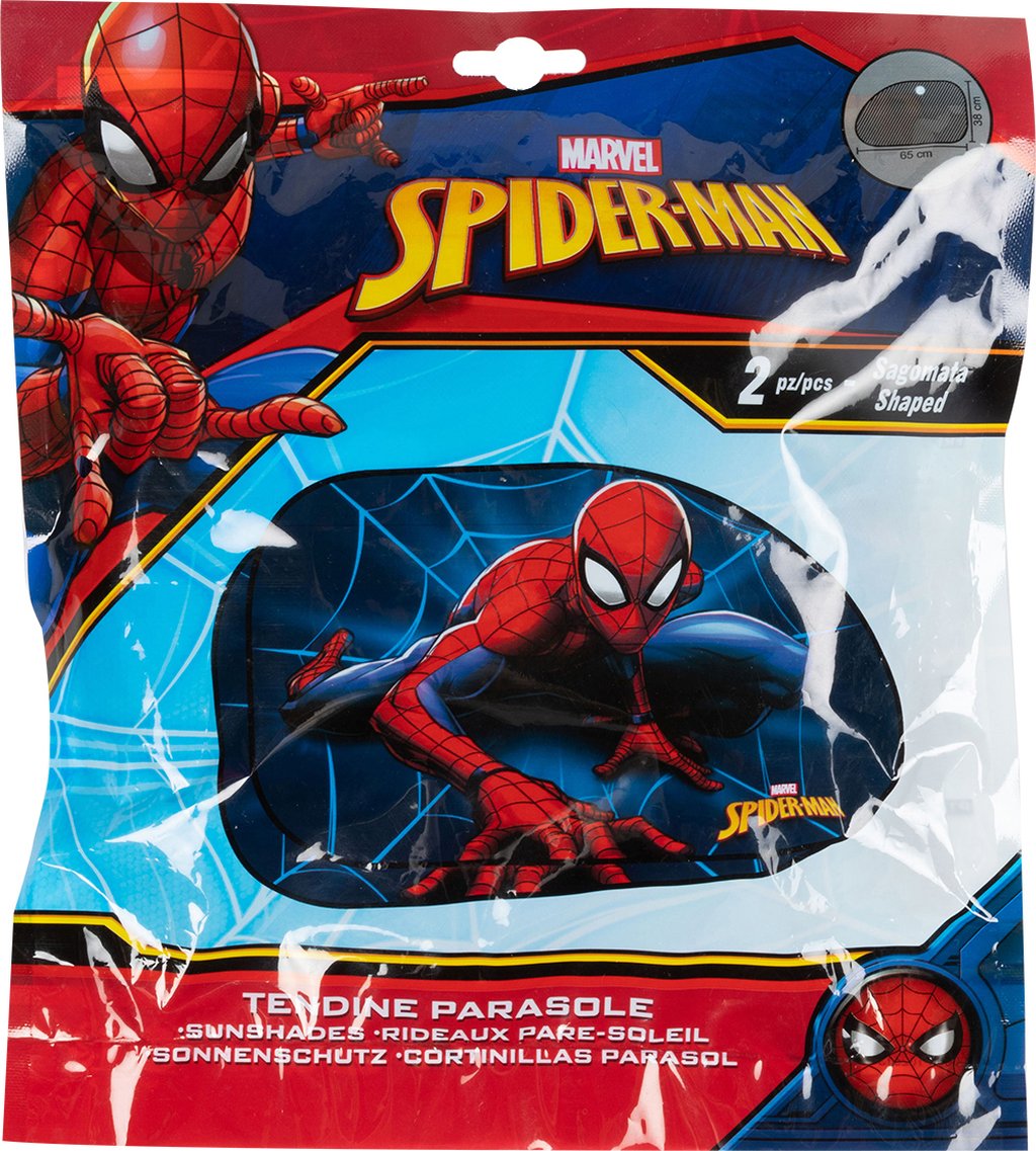 TATAWAY Marvel tendina laterale parasole auto singola a trapezio Spiderman