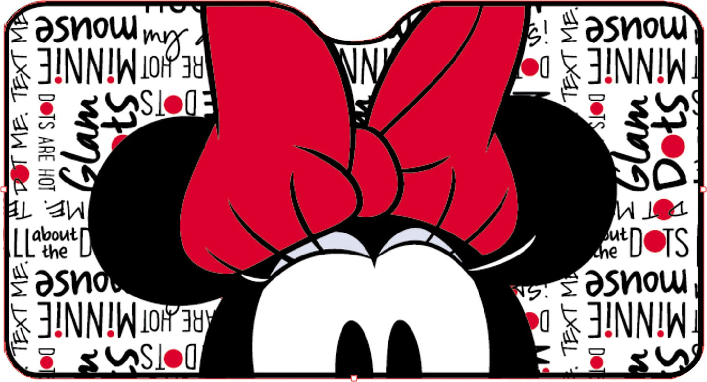 TATAWAY Parasole anteriore auto Minnie Disney 130x70 cm ? Protezione parabrezza