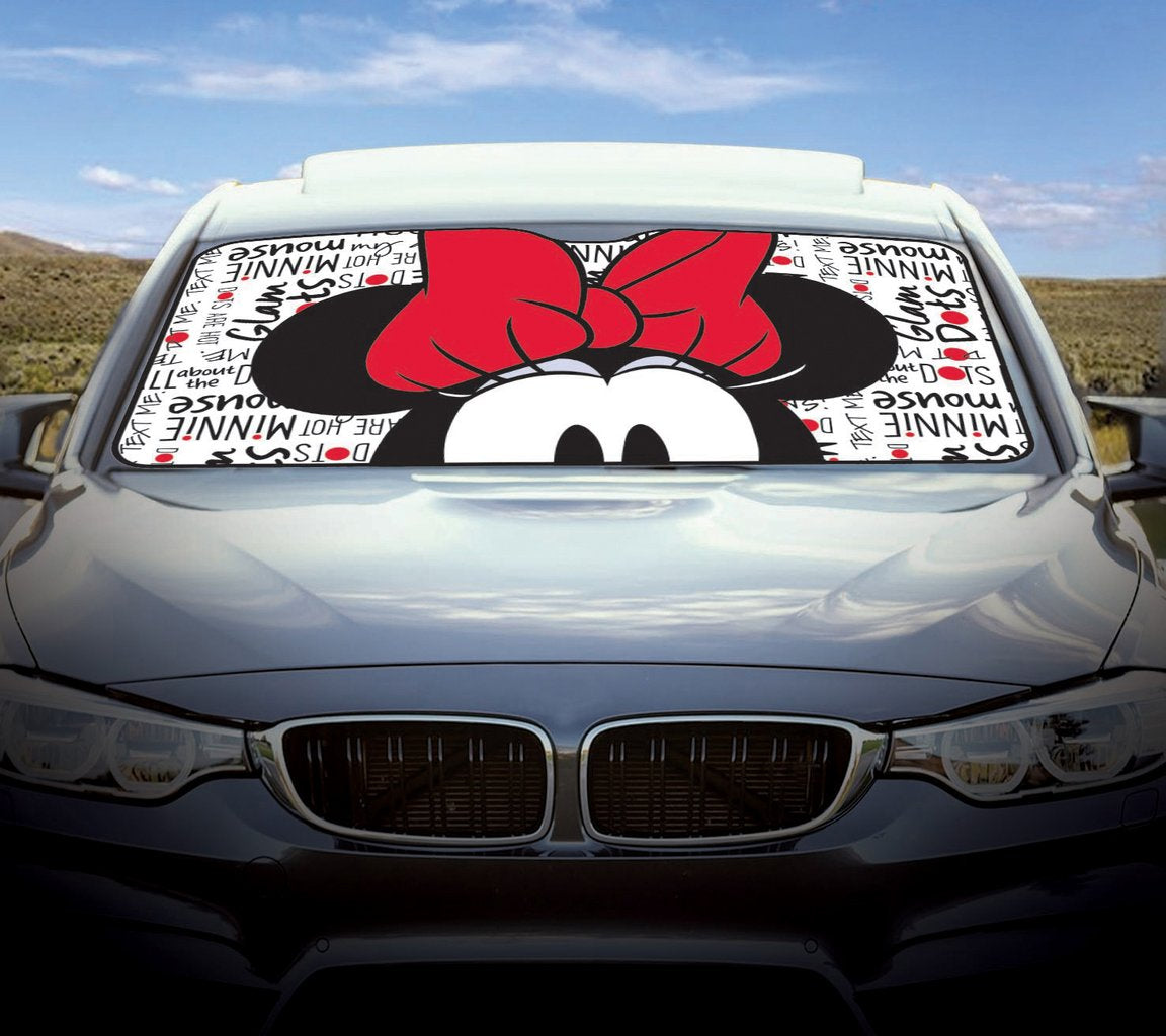 TATAWAY Parasole anteriore auto Minnie Disney 130x70 cm ? Protezione parabrezza