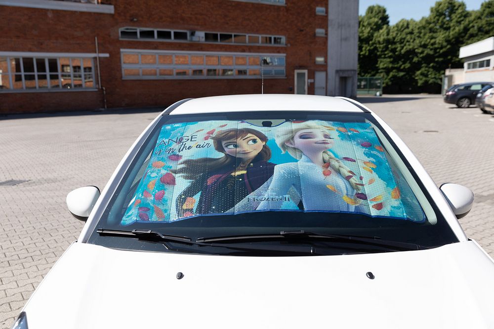 Parasole auto Frozen II Elsa e Anna 130x70 cm  Disney bambine