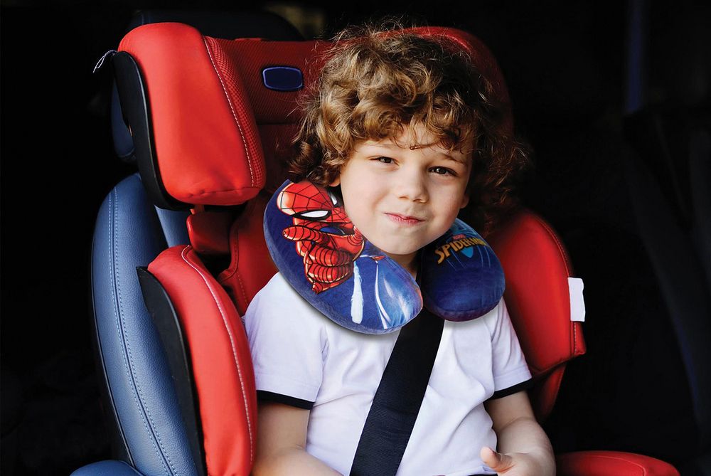 Cuscino per collo da Viaggio Cervicale in tessuto Spiderman Uomo ragno Supereroi Bambini