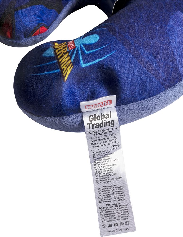 Cuscino per collo da Viaggio Cervicale in tessuto Spiderman Uomo ragno Supereroi Bambini