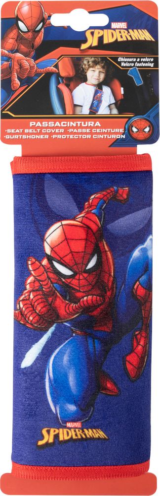 Passacintura Spiderman per auto morbido cuscino proteggi cintura di sicurezza