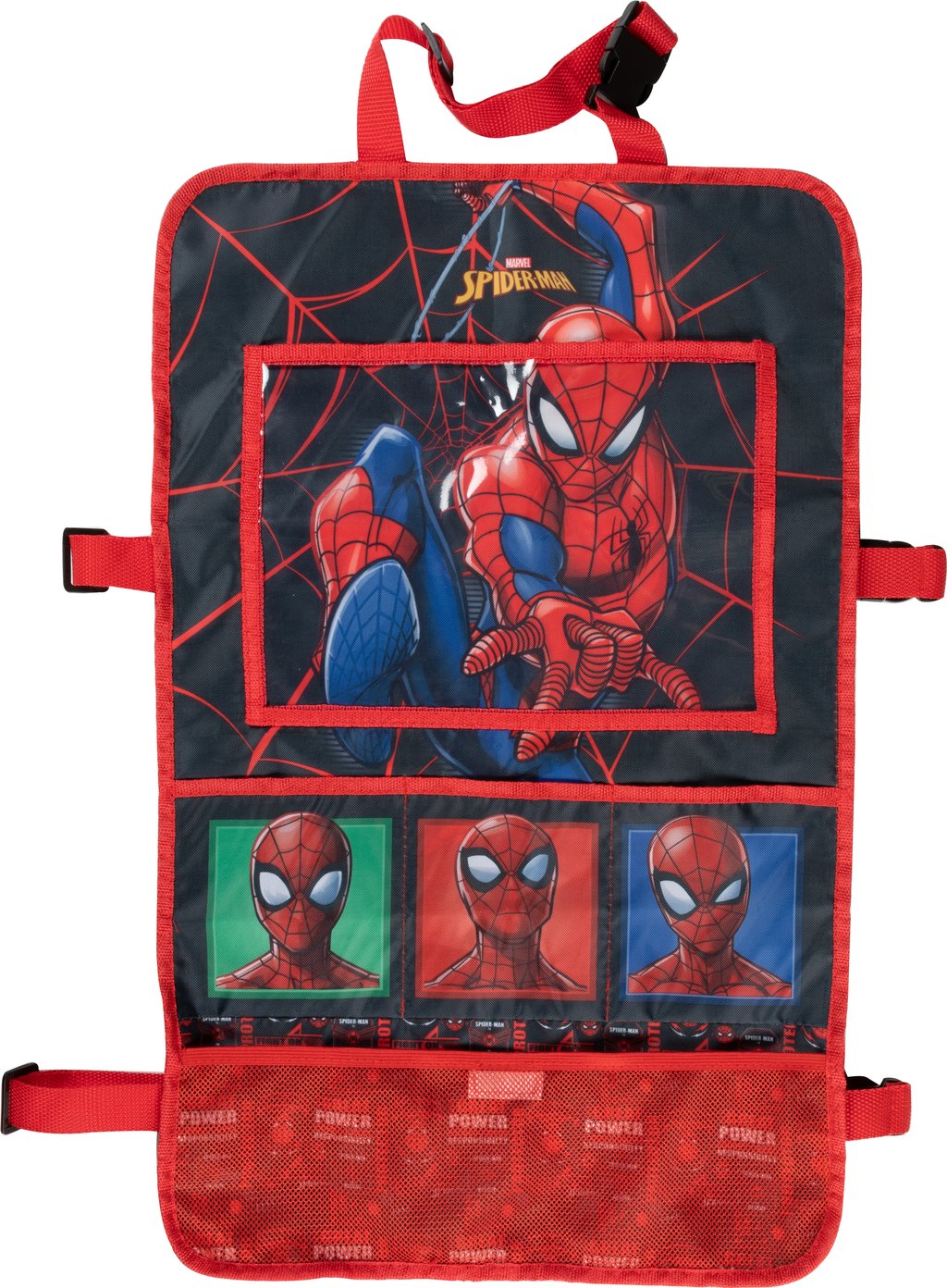 TATAWAY Marvel Spiderman Proteggisedile Portaoggetti Tablet Organizer, Rosso