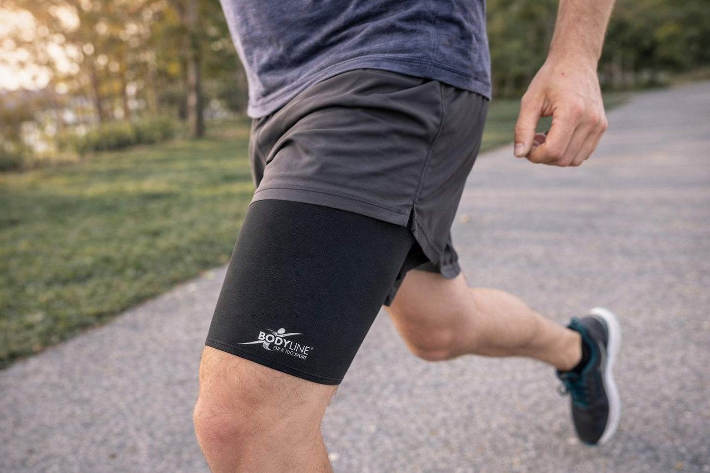 BODYLINE Banda Coscia in Neoprene ? Fascia Elastica a Compressione per Supporto