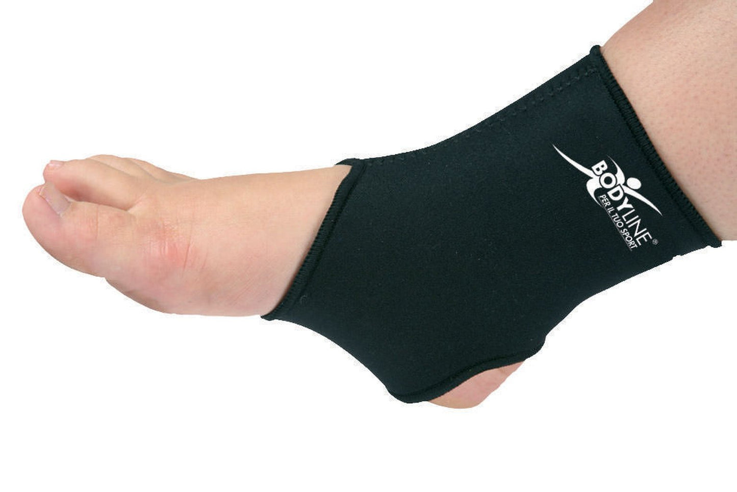 BODYLINE Cavigliera Neoprene Supporto Elastico per Caviglia Comfort Originale
