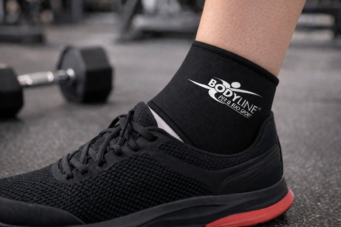 BODYLINE Cavigliera Neoprene Supporto Elastico per Caviglia Comfort Originale
