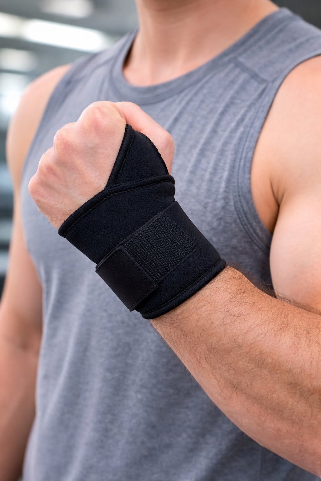 BODYLINE Polsiera in Neoprene Supporto per il Polso Elastico e Confortevole Auto