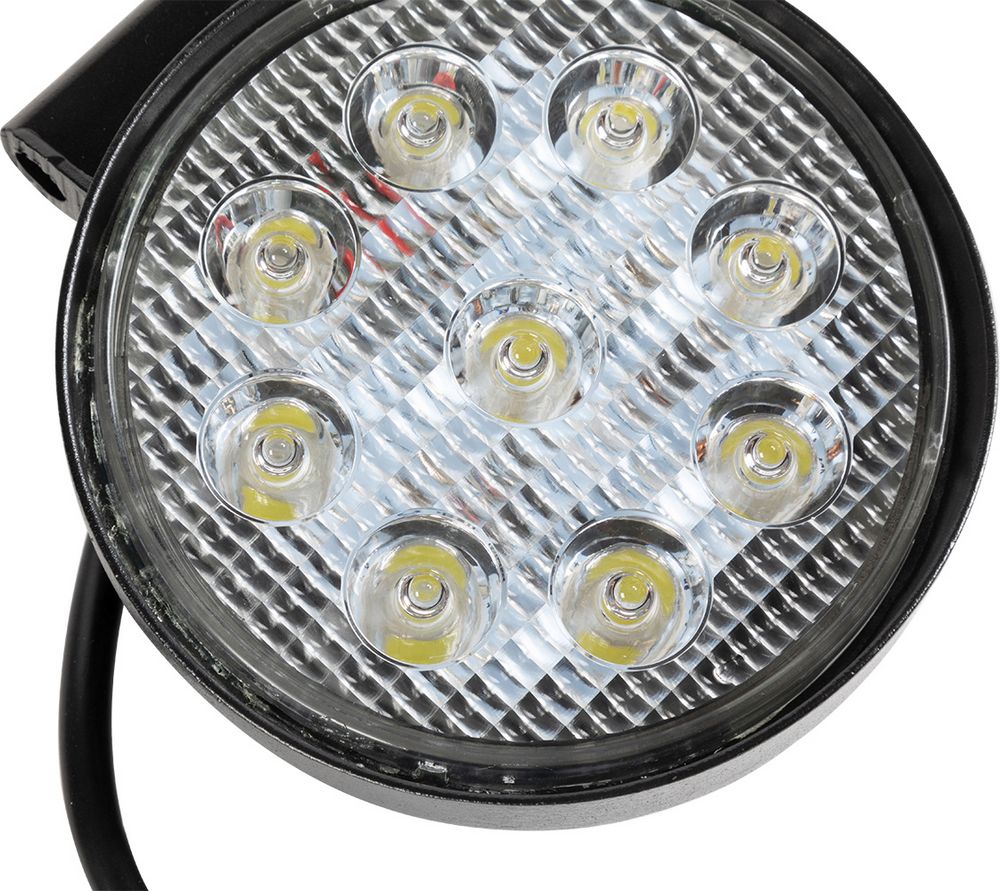Faro ausiliario 9 led rotondo