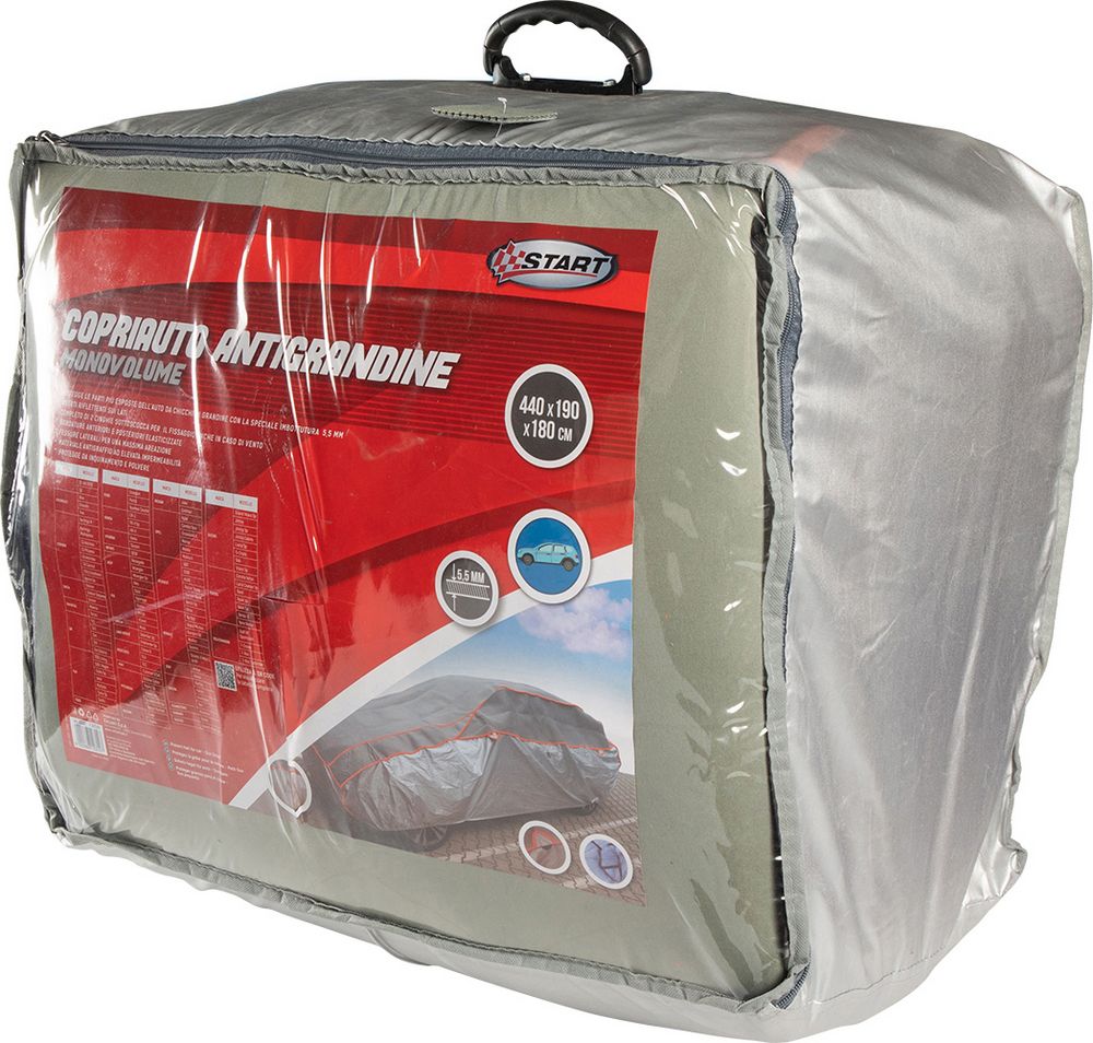Copriauto antigrandine telo coprigrandine per monovolumi misure 440x190x180cm