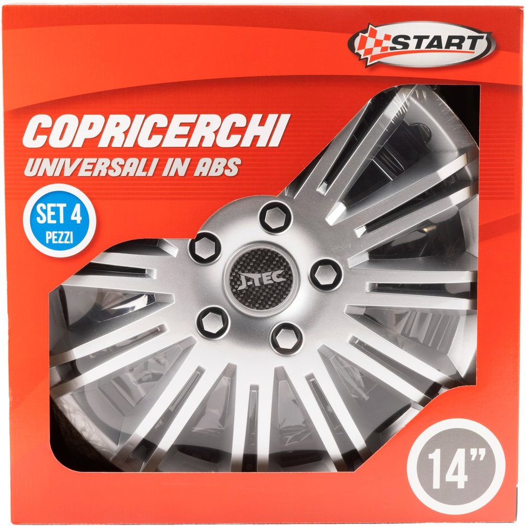 START Borchie Discovery 14" set calotte auto in scatola Accessorio Originale