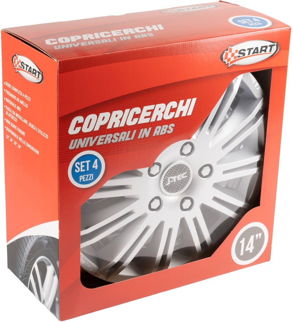 START Borchie Discovery 14" set calotte auto in scatola Accessorio Originale
