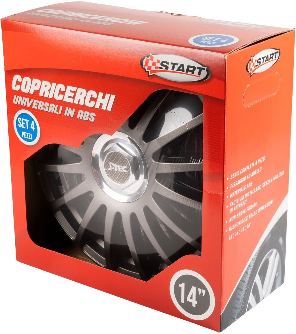 START Borchie Set calotte auto in scatola Grand Prix R 14" Accessorio Originale