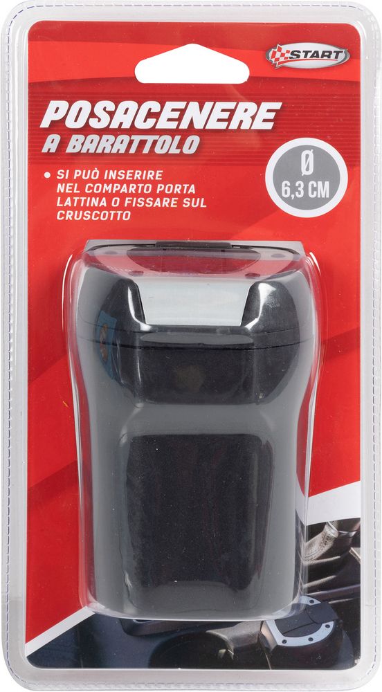 Posacenere a barattolo base adesiva magnetica