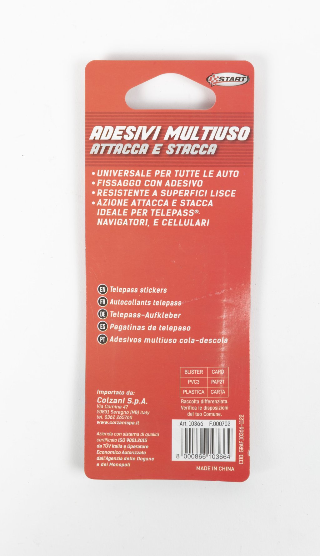 START Adesivi universali multiuso attacca e stacca 4,8 x 1x8 cm