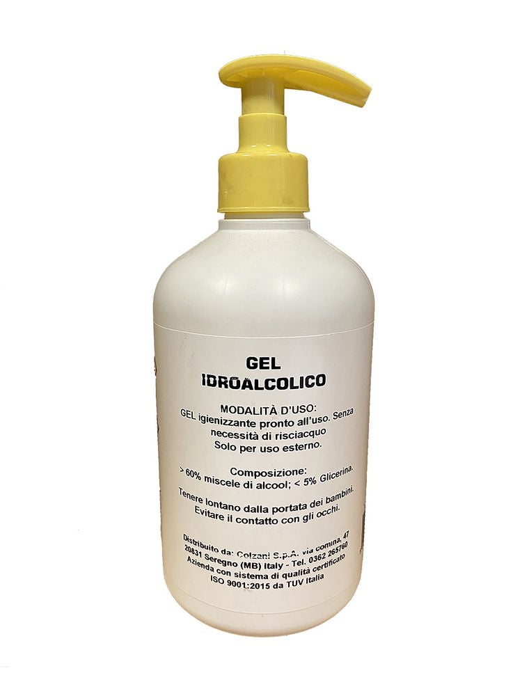 Gel Mani 500ml con dispenser 65% Alcol Made in Italy