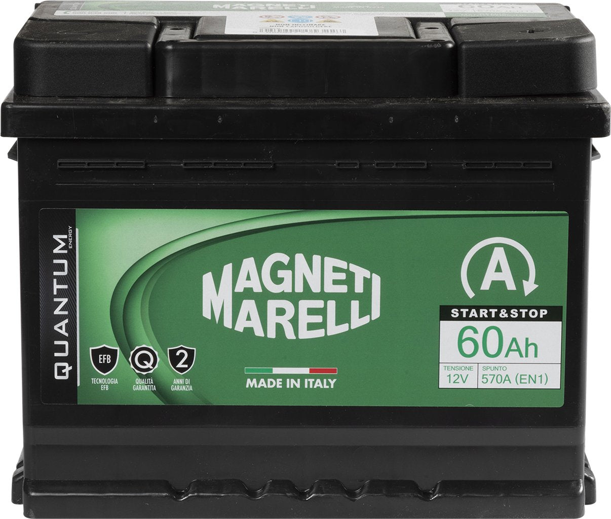 QUANTUM ENERGY Magneti Marelli Batteria auto 60AH 12V 520A Start e Stop