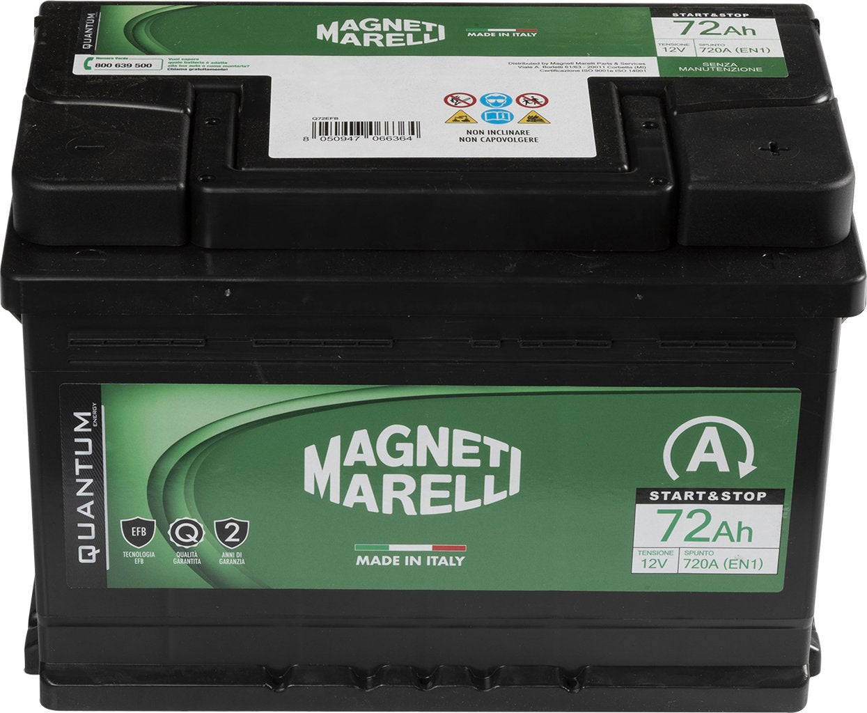 QUANTUM ENERGY Magneti Marelli Batteria auto L3 70AH 12V 680A Start e Stop