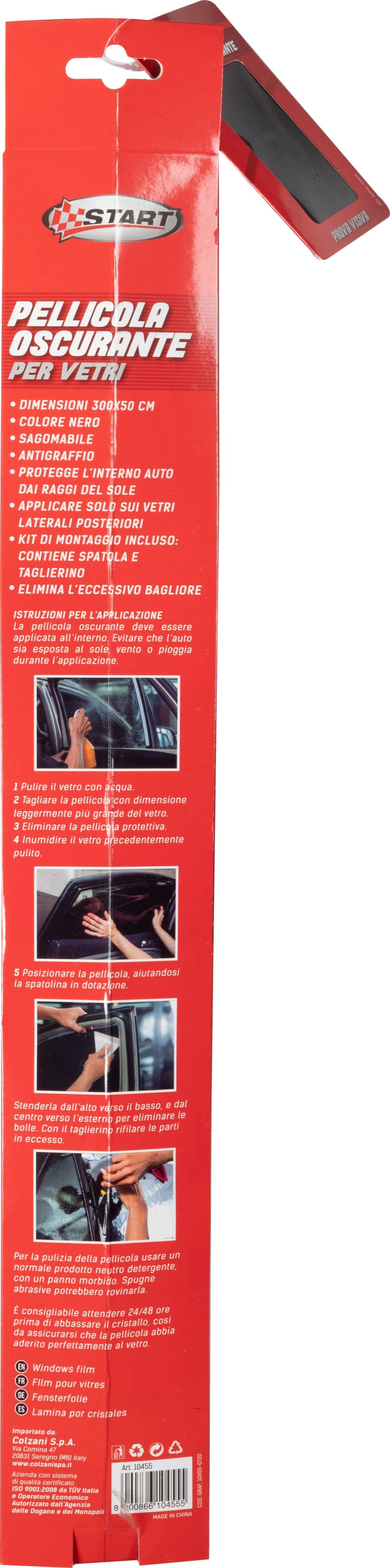 START Pellicola oscurante per vetri auto 300 x 50 cm ? Protezione solare