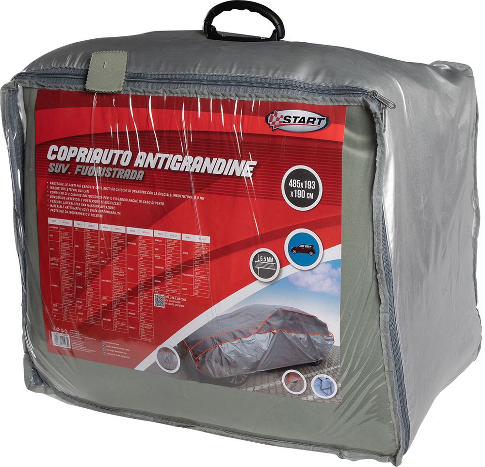 Copriauto antigrandine telo coprigrandine per suv e fuoristrada impermeabile 485x193x190cm