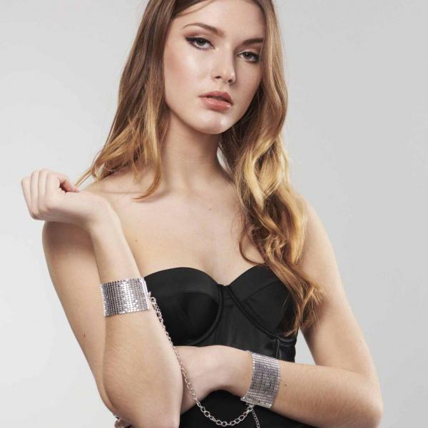 BIJOUX - DSIR MTALLIQUE MANETTE METALLICHE ARGENTO