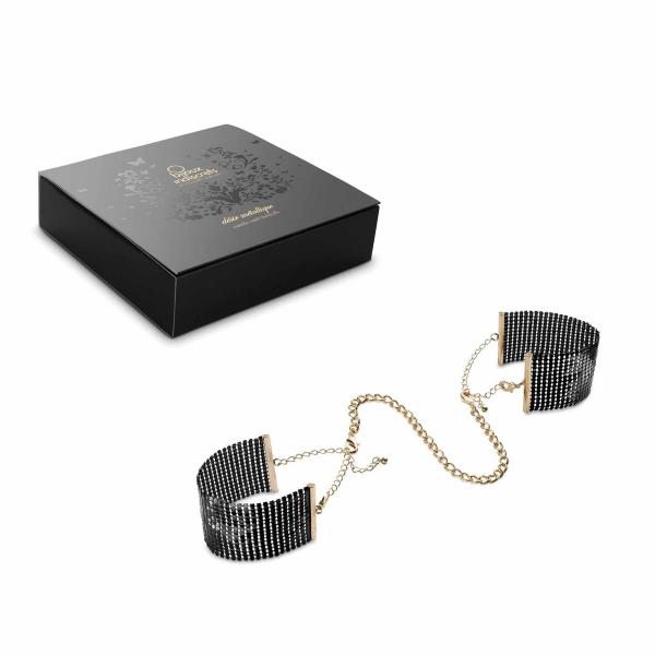 BIJOUX - DSIR MTALLIQUE MANETTE IN RETE DI METALLO NERO