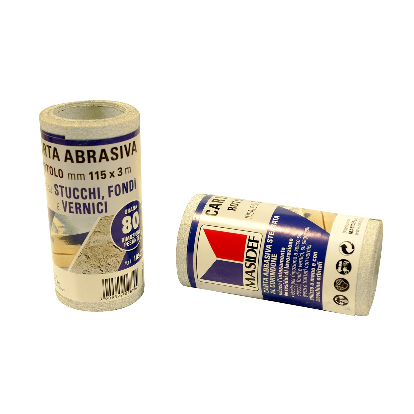 Rotolo carta abrasiva per vernici e stucchi grana 320