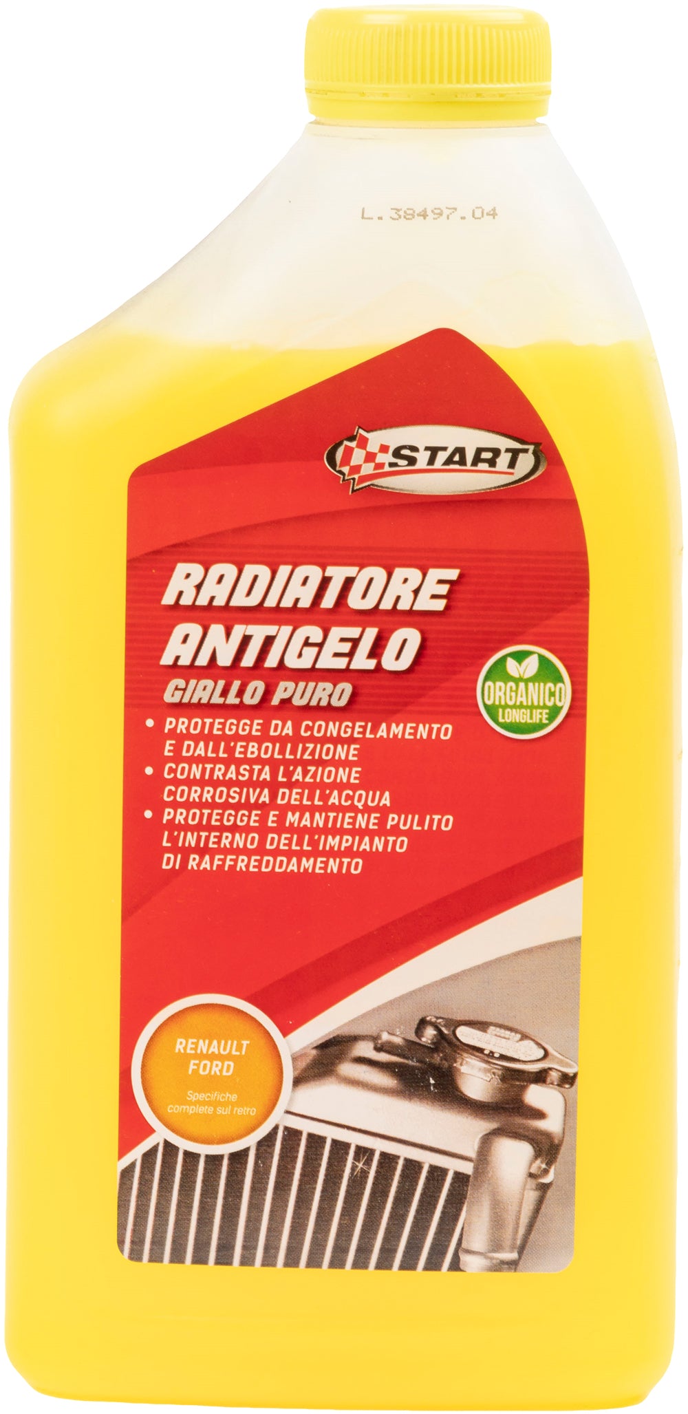 START Antigelo Giallo Puro 1L  Fluido Radiatore Long Life Concentrato
