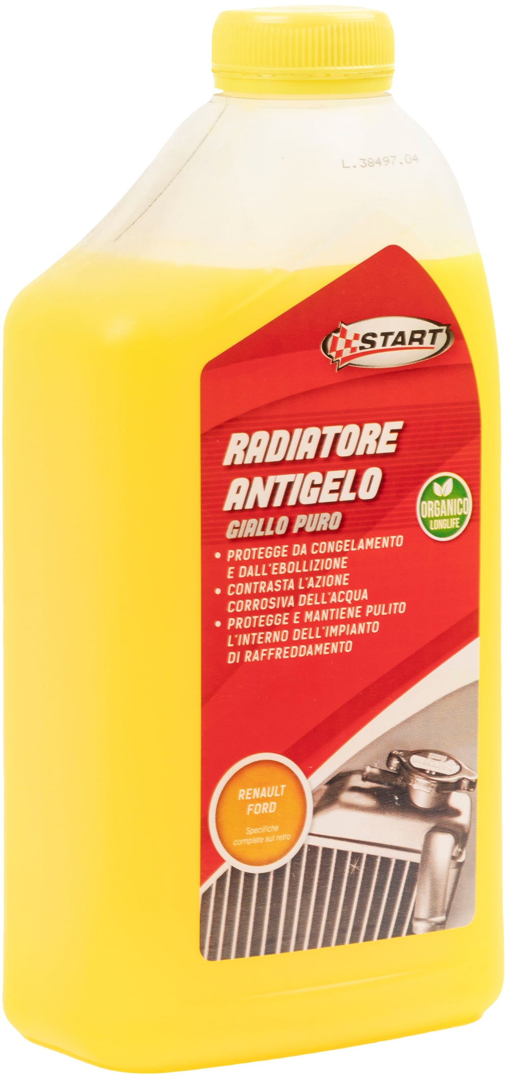 START Antigelo Giallo Puro 1L  Fluido Radiatore Long Life Concentrato