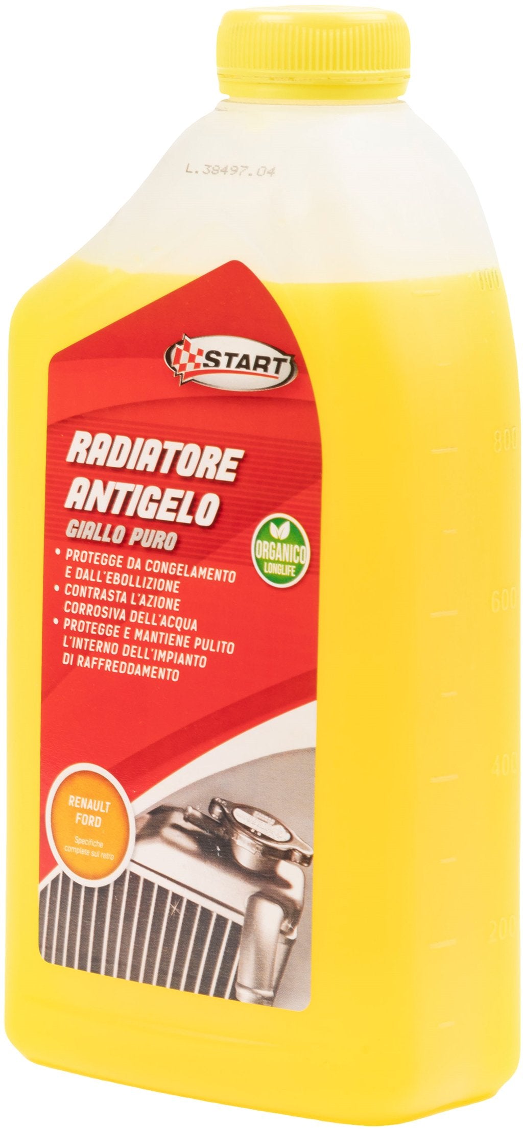 START Liquido Radiatore Antigelo Giallo Puro Long Life 1L ? Fluido Concentrato