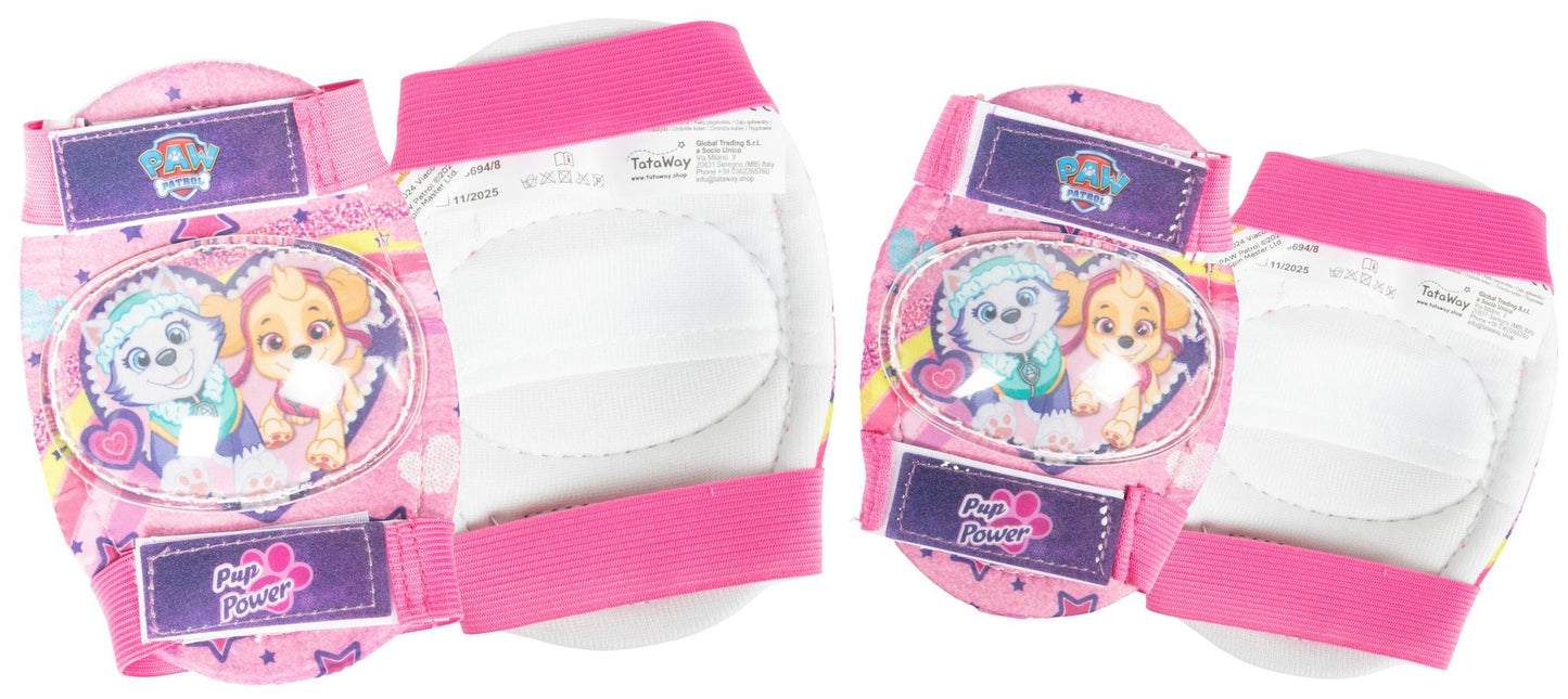 TATAWAY Kit di protezione livello 1 gomitiere e ginocchiere Paw Patrol girl