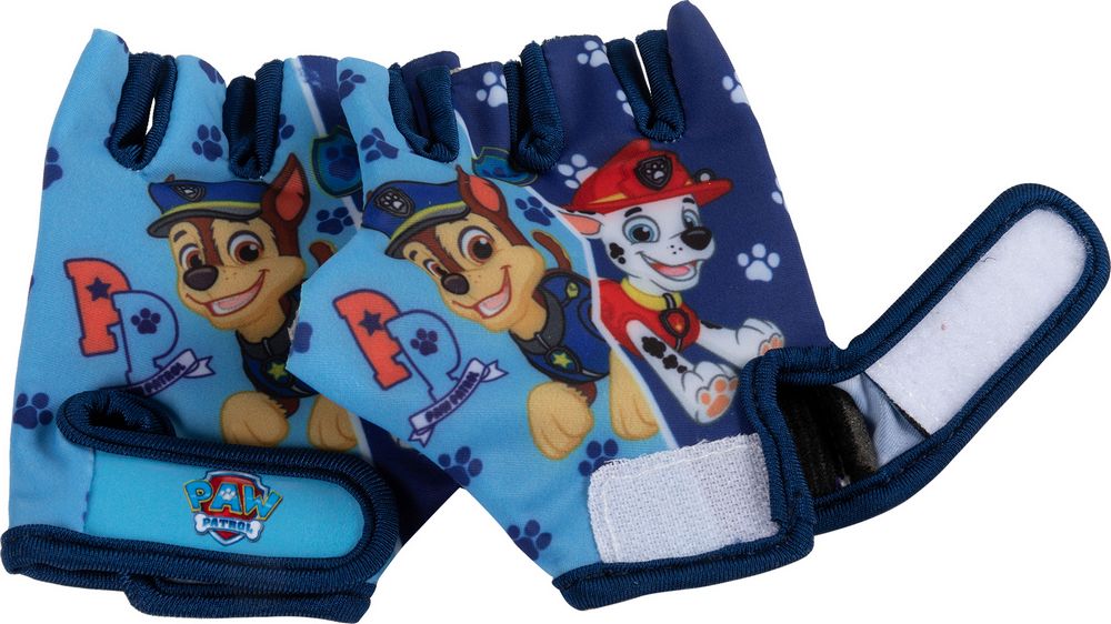 Coppia guanti bici senza dita Paw Patrol boy