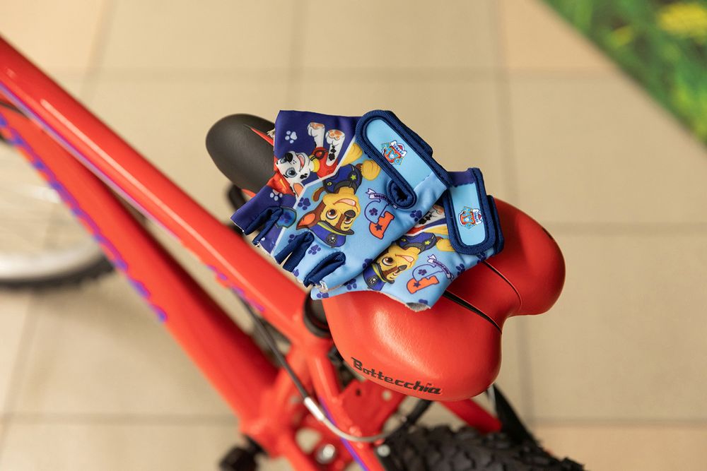 Coppia guanti bici senza dita Paw Patrol boy