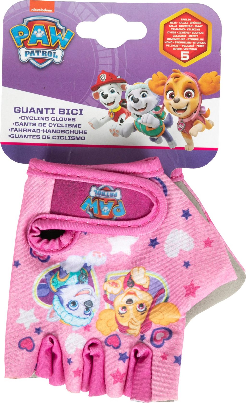 TATAWAY Coppia guanti bici Paw Patrol senza dita girl Accessorio Originale