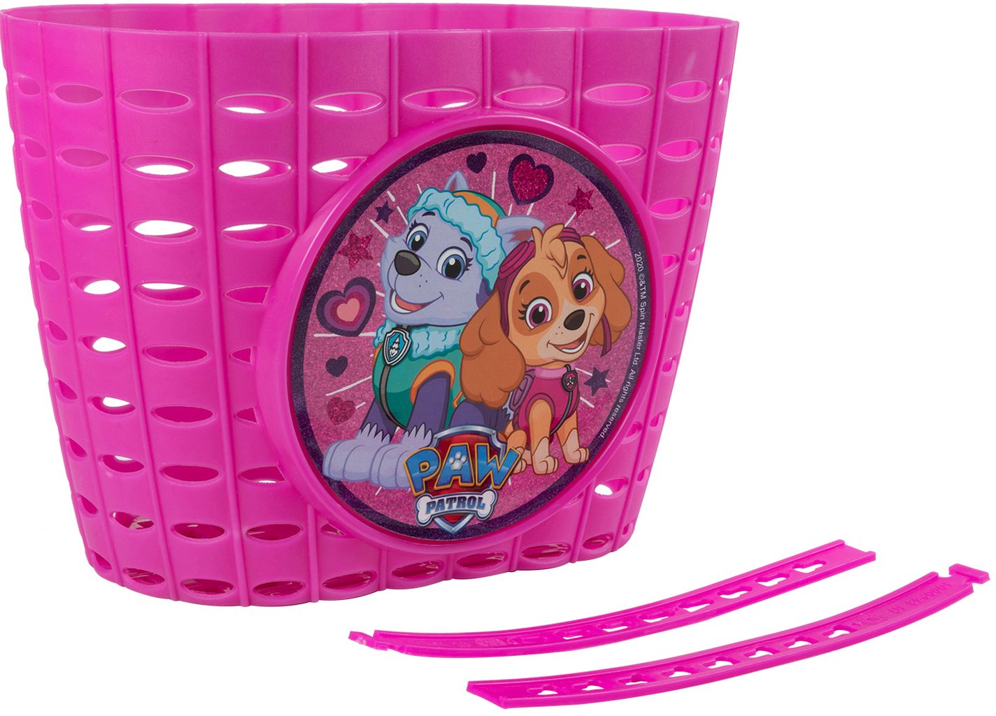 TATAWAY Cestino portaoggetti Paw Patrol per bicicletta da bambina, colore rosa