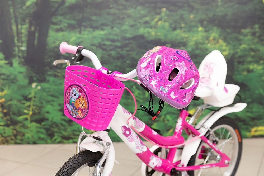 Cestino portaoggetti Paw Patrol per bicicletta da bambina, colore rosa