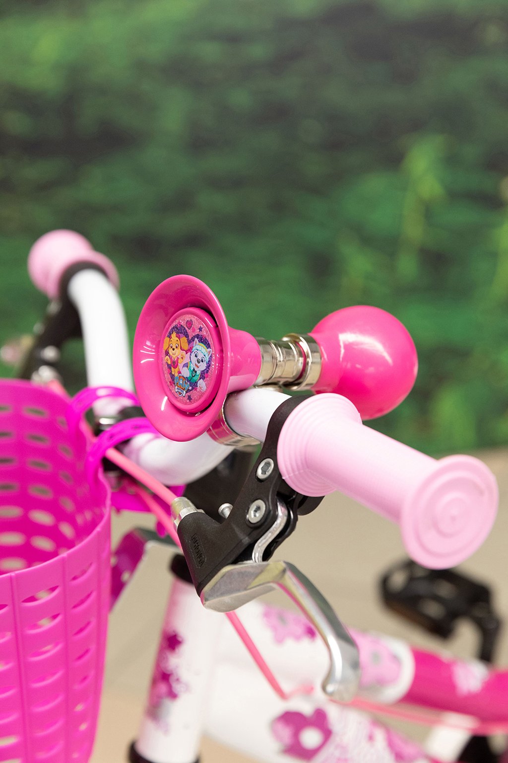 TATAWAY Trombetta rosa per bicicletta Paw Patrol Girl con supporto in plastica