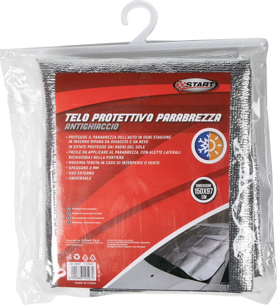 Telo Protettivo Parabrezza Impermeabile  Protezione Completa da Pioggia e Ghiaccio