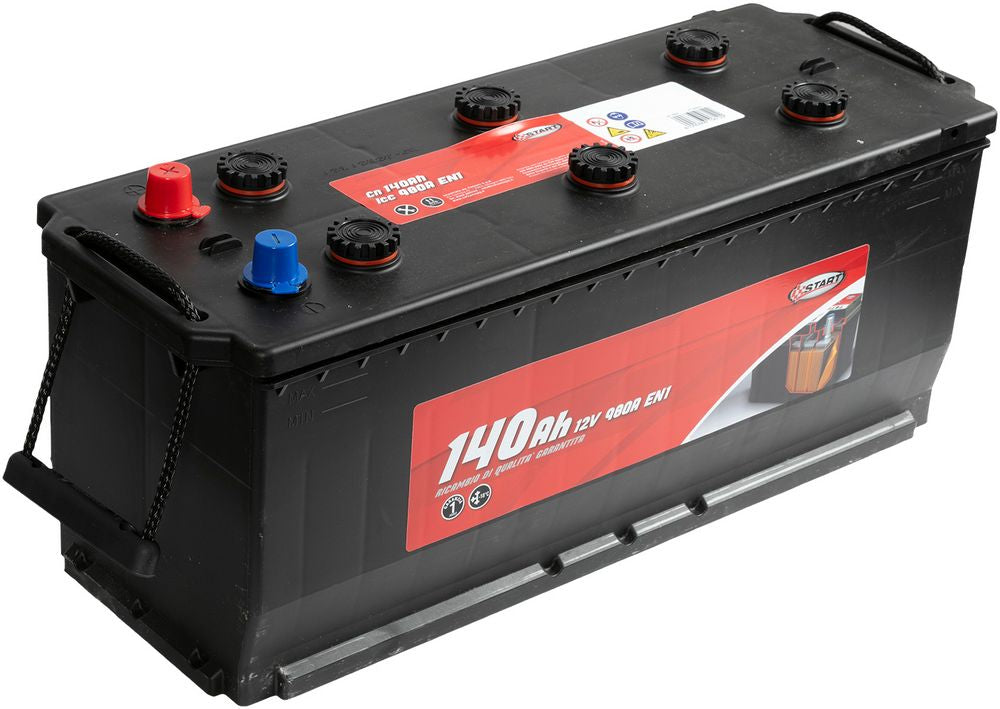 Batteria per autocarro e trattori 140Ah 12V 800A polo positivo sinistro