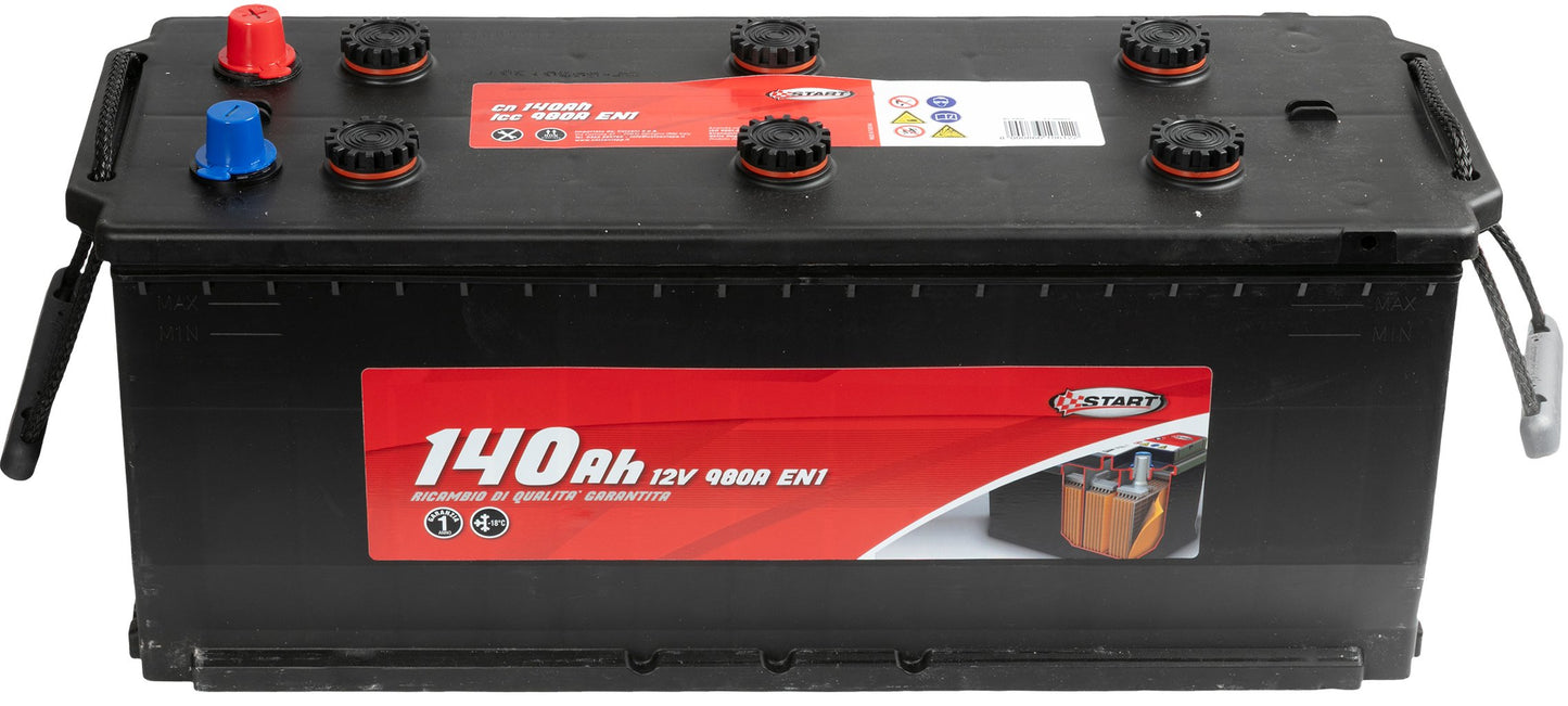 START Batteria per autocarro e trattori 140Ah 12V 800A polo positivo sinistro