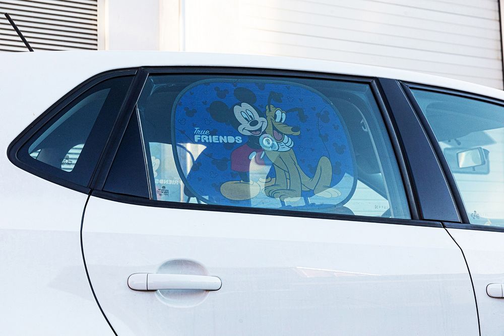 Tendine auto Mickey Mouse 44x35 cm  Parasole bambini Topolino blu