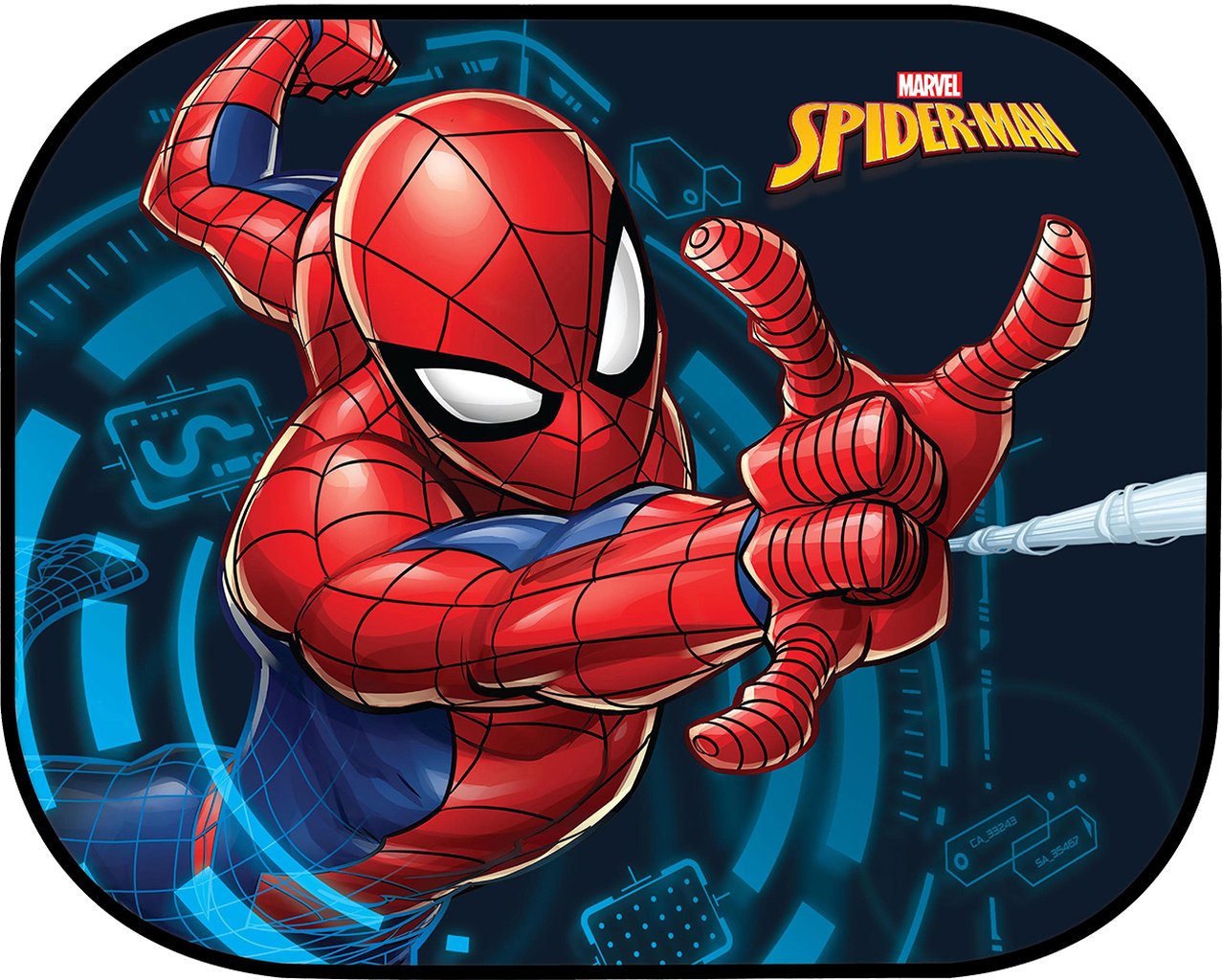 TATAWAY Disney Tendina laterale auto statica extra dark Spiderman 44x35 cm uomo