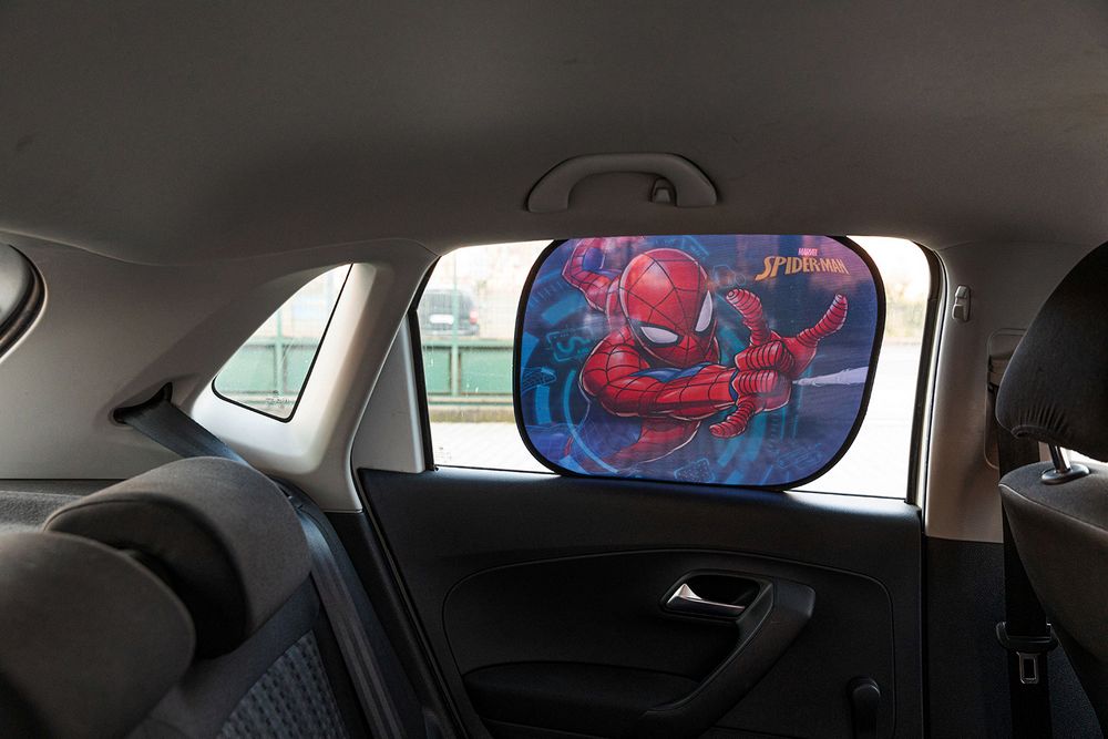 Tendina laterale auto statica extra dark Spiderman 44x35 cm uomo ragno