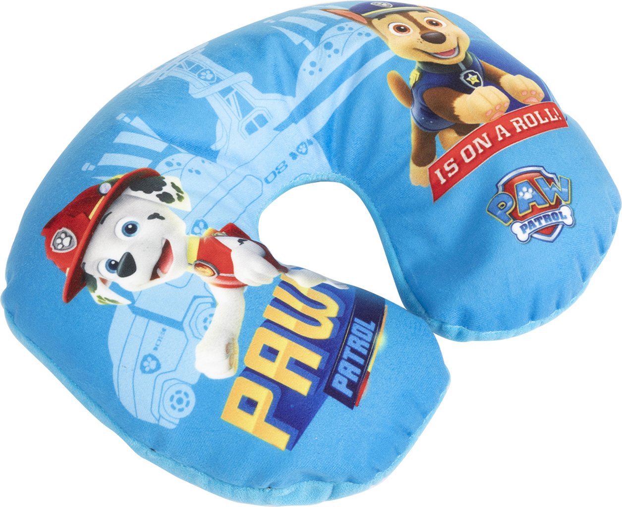 TATAWAY Paw Patrol Cuscino collo bambino da viaggio blu boy, con cani, molto