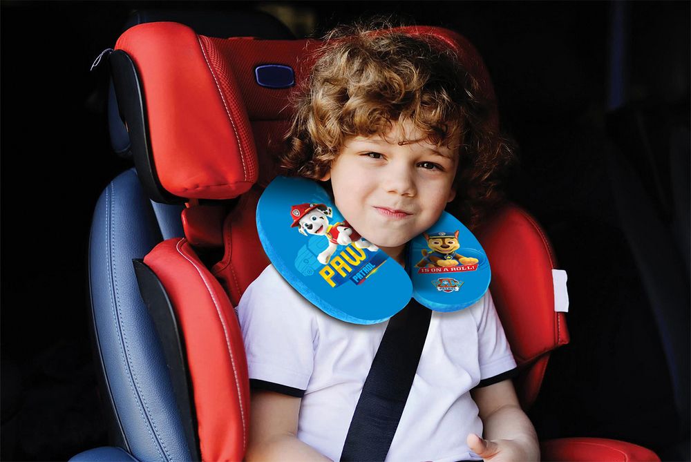 Cuscino collo bambino da viaggio blu boy
