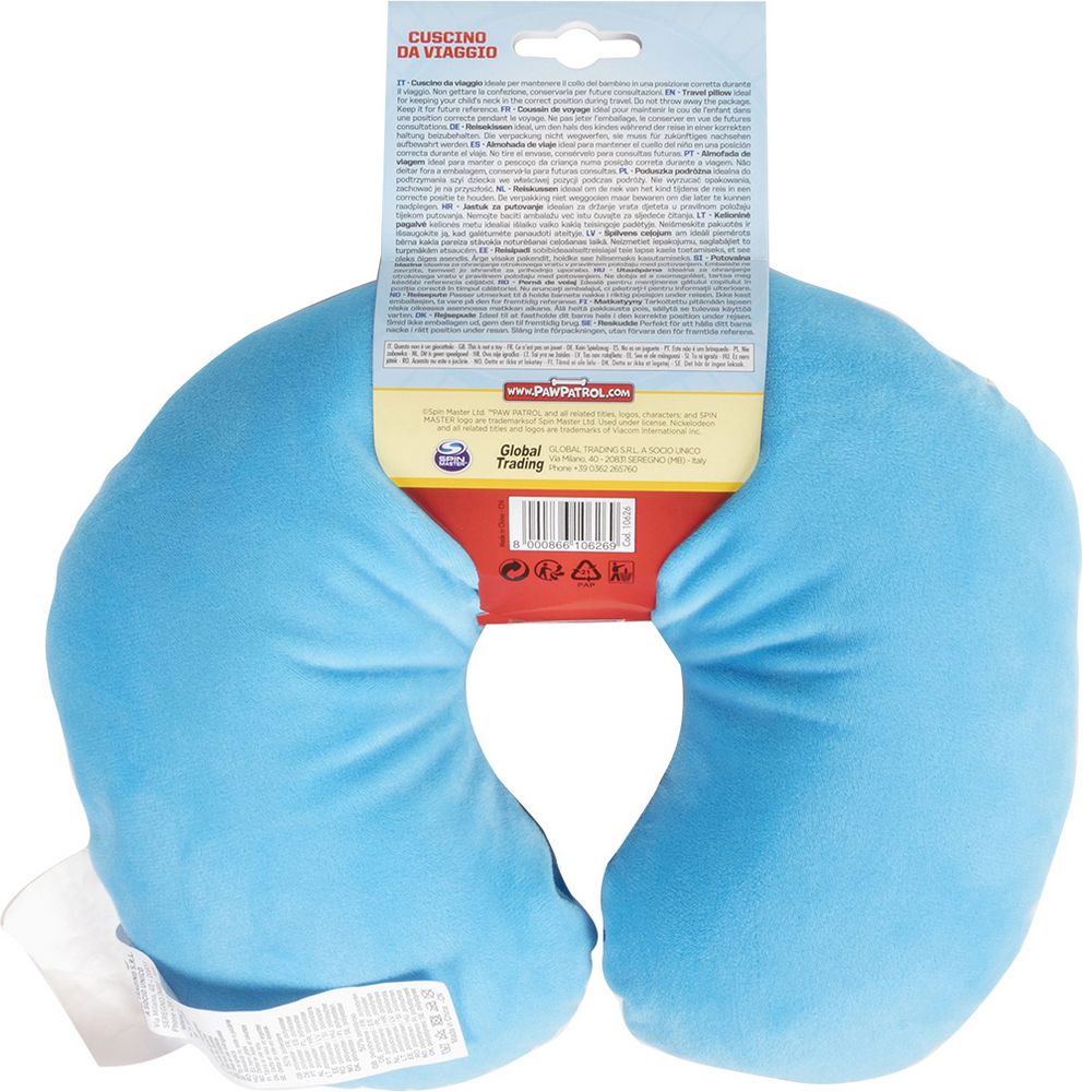Cuscino collo bambino da viaggio blu boy