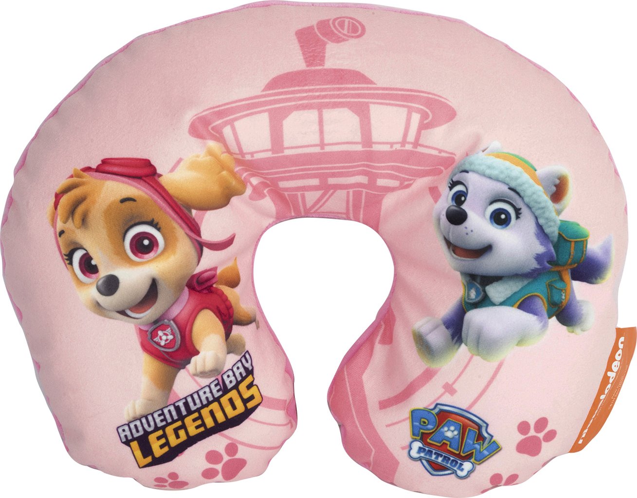 TATAWAY Cuscino collo bambina da viaggio rosa girl Paw Patrol