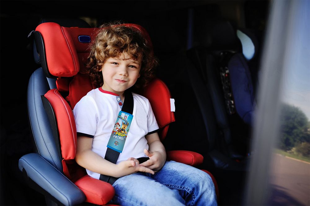Passacintura bambino da viaggio soft auto blu
